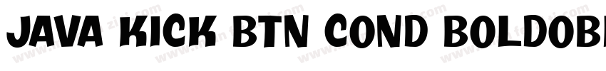 Java Kick BTN Cond BoldOblique字体转换